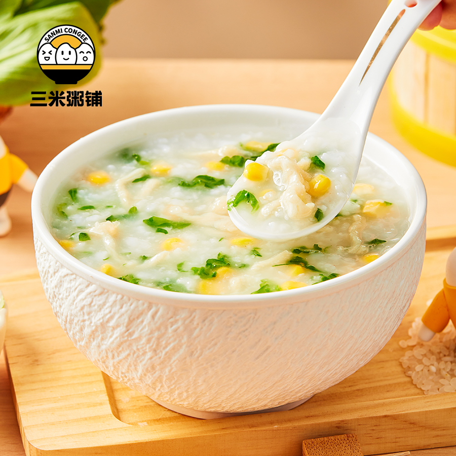玉米鸡肉粥 